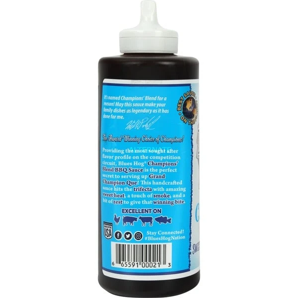 Blues Hog Champions' Blend Barbecue Sauce 4 Blues Hog Champions' Blend Barbecue Sauce – Bild 2
