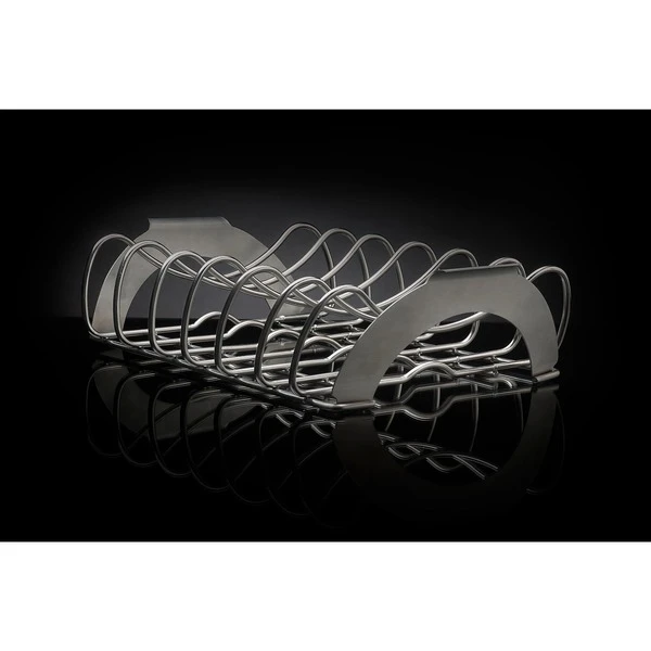 Napoleon PRO Edelstahl Sparerib-Halter, Grillkorb 4 Napoleon PRO Edelstahl Sparerib-Halter, Grillkorb – Bild 2