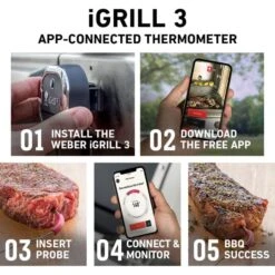 Weber Grillthermometer IGrill 3 -Grillausrüstung Verkäufe Weber Grillthermometer iGrill 3@@1303167 16