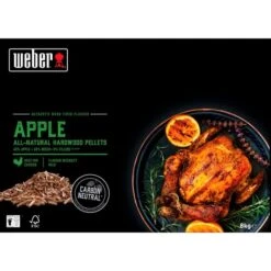 Weber Holzpellets Apfelholz, 8kg, Brennstoff