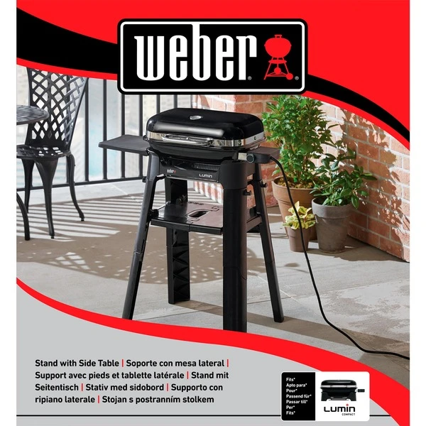 Weber Stand Mit Seitentisch Für Lumin Compact Elektrogrill 6616, Grill-Untergestell 10 Weber Stand Mit Seitentisch Für Lumin Compact Elektrogrill 6616, Grill-Untergestell – Bild 8